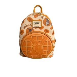Loungefly Deamworks Shrek Donkey Waffle Maple Scented mini Backpack NWT